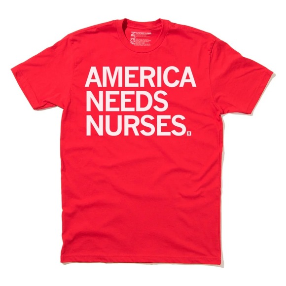 Raygun Other - Raygun Unisex America Needs Nurses Red T-Shirt Large NWT